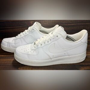 Nike Air Force 1 ‘07 Men’s Size 11 Shoes Triple White Athletic Sneakers